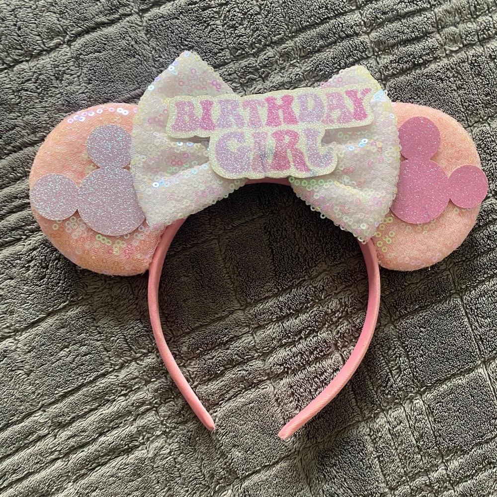 Mouse ears headband “birthday girl”